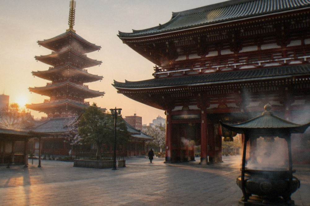 Senso-ji temple in Asakusa with the five-story pagoda